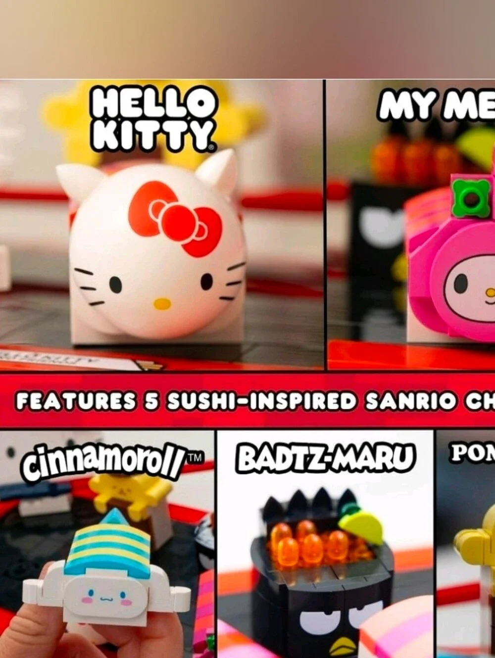 Brickcraft Sanrio Hello Kitty & Friends SushiPlatter Building Set